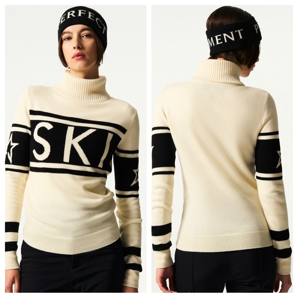 Perfect Moment Schild Merino Wool Sweater in White